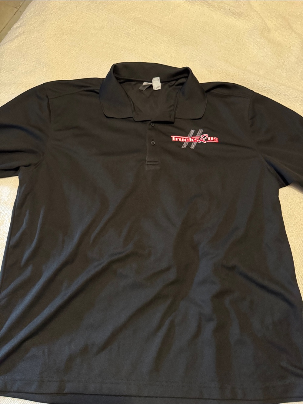 NWOT Men's Black Polo with Embroidered Logo